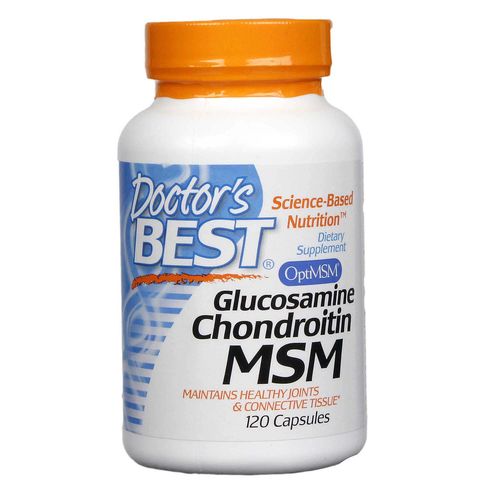Doctor's best, science-based nutrition, dietary supplement, OptiMSM, glucosamine chondroitin MSM, 120 capsules